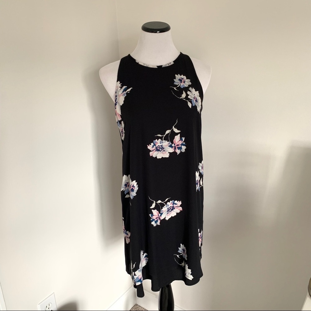 Black Floral Lila Rose Flowy Dress
